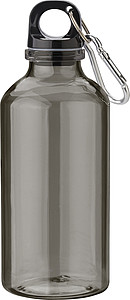 MIGGU Průhledná láhev na vodu z RPET, 400 ml, černá - reklamní předměty