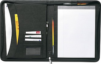 POSLANEC konferenční desky A4 s blokem, černá - reklamní desky