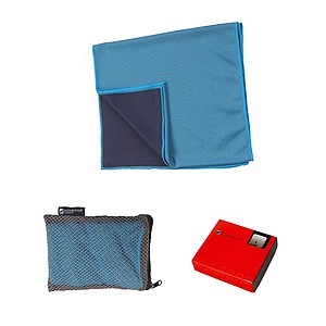 SCHWARZWOLF LANAO Outdoorový chladicí ručník 30 x 100 cm, modrý - reklamní předměty