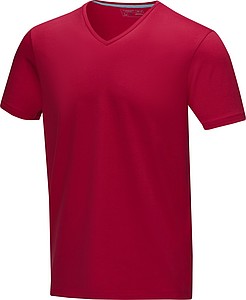 Tričko ELEVATE KAWARTHA V-NECK červená L - firemní trička s potiskem
