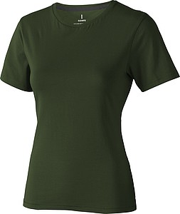 Tričko ELEVATE NANAIMO LADIES T-SHIRT army zelená L - trička s potiskem