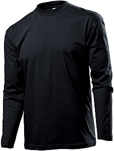 Tričko STEDMAN CLASSIC LONG SLEEVE MEN černá L - trička s potiskem