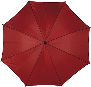 ACHILLE Automatický deštník s dřevěnou rukojetí, vínový
