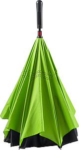 ALMARET Manuální dvouvrstvý deštník, světle zelený