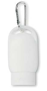 ATADAN Opalovací mléko s karabinkou SPF 30, objem 30 ml, bílá - reklamní předměty
