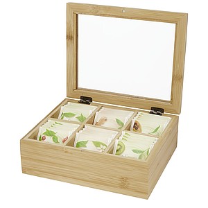 Bambusová krabice na čaj - reklamní předměty