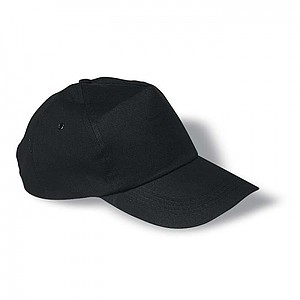Basebalová čepice bavlněná, černá - reklamní kšiltovky