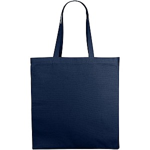 Bavlněná nákupní taška se zpevněným dnem, námořní modrá