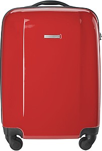 BINKY Pevný kufr na 4 kolečkách a s integrovaným zámkem, červený