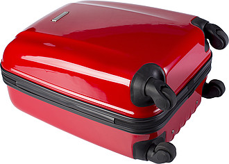 BINKY Pevný kufr na 4 kolečkách a s integrovaným zámkem, červený