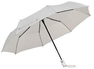 BURIAN Automatický větruvzdorný skládací deštník, béžová