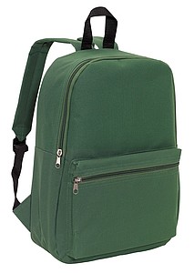 CHAPINO Batoh s dvěma kapsami na zip, tmavě zelený - reklamní předměty