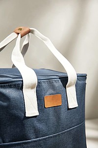 Chladicí taška z RPET s popruhem na rameno, modrá