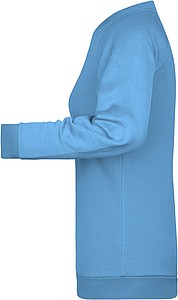 Dámská mikina James Nicholson sweatshirt women, sv. modrá, vel. 3XL