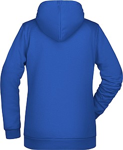 Dámská mikina s kapucí James Nicholson sweat hoodie women, královská modrá, vel. 3XL