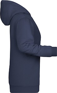 Dámská mikina s kapucí James Nicholson sweat hoodie women, námořní modrá, vel. M