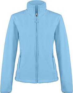 Dámská mikrofleecová mikina Kariban fleece jacket women, sv. modrá, vel. 3XL