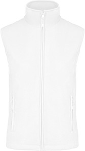 Dámská mikrofleecová vesta Kariban fleece vest women, bílá, vel. S - vesta s potiskem