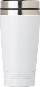 FELIAS Nerezový termohrnek s víčkem, 450 ml, bílá