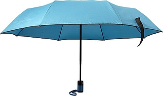 FELICIDAD Skládací automatický deštník, světle modrá - reklamní deštníky