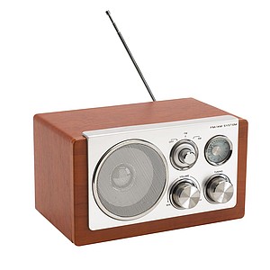 FIDELIO Elegantní AM, FM rádio s dřevěným designem - reklamní předměty