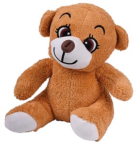 FLOPI Plyšový medvídek, cca 25 cm, světle hnědý - reklamní předměty