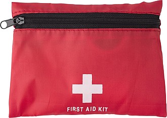 FRANCESCA Lékárnička první pomoci v nylonové taštičce, červená - reklamní předměty