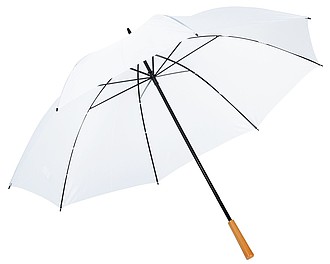 Golfový deštník, pr. 129cm, bílý - reklamní deštníky