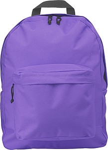 HERMIOL Městský batoh z polyesteru s nastavitelnými ramenními popruhy, fialový