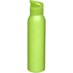 Hliníková sportovní láhev na pití, 650ml, limetkově zelená