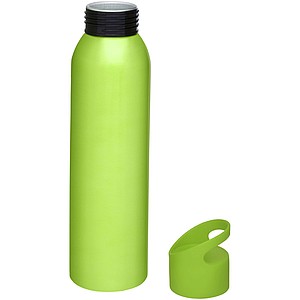 Hliníková sportovní láhev na pití, 650ml, limetkově zelená