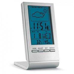 Indikátor počasí s modrým LCD displejem