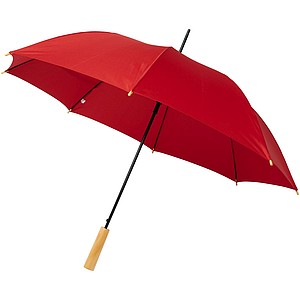 Jednobarevný deštník z recyklovaného PET , průměr 102 cm, červená