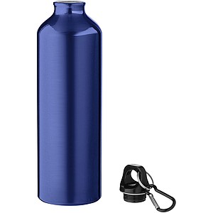 Jednoplášťová láhev s karabinou, objem 770 ml, tmavě modrá