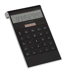 Kalkulačka, 10ti místná, duální nabíjení - reklamní předměty