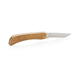 Kapesní nůž s dřevěnou střenkou