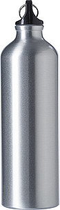 KELOTA Hliníková láhev na vodu s karabinou, 750 ml, stříbrná