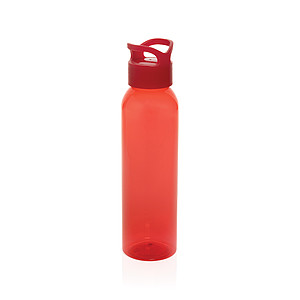 Láhev na pití z RPET, 650ml, transparentní červená - reklamní předměty