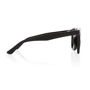 LERMO Eko sluneční brýle s obroučkami z lisované pšeničné slámy, černá