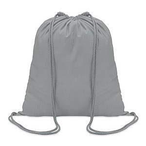 LIAM Bavlněný stahovací batoh, šedý