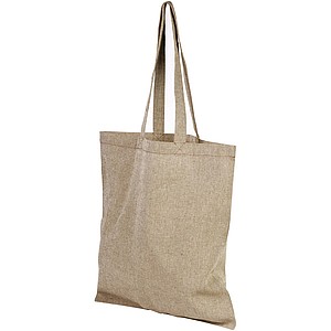 Melírovaná taška z recyklované bavlny, béžová - taška s vlastním potiskem