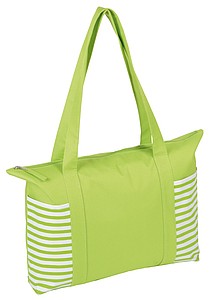 Nákupní taška na zip, zelená