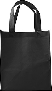 Nákupní taška z netkané textilie, černá - taška s vlastním potiskem