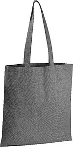 NANETA Přírodní bavlněná nákupní taška z recyklované bavlny, černá - ekologické reklamní předměty