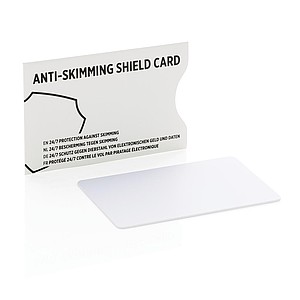 Ochranná karta bránící kopírování údajů z karet, bílá - reklamní předměty