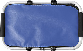 OXFORD COOLER Skládací nákupní termokošík ze tkaného materiálu, modrá