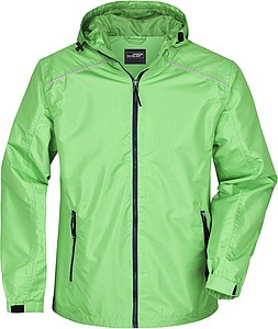 Pánská bunda do deště James & Nicholson, zelená, XL
