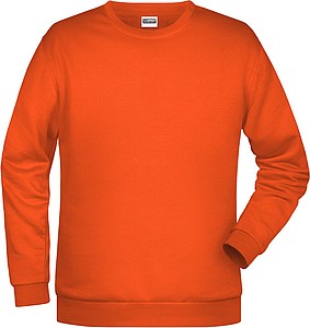 Pánská mikina James Nicholson sweatshirt men, oranžová, vel. L