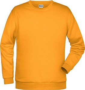 Pánská mikina James Nicholson sweatshirt men, tmavě žlutá, vel. XL