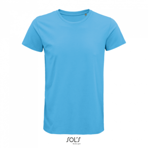 Pánské tričko SOLS CRUSADER MEN - ROUND-NECK FITTED JERSEY T-SHIRT, světle modrá, 2XL